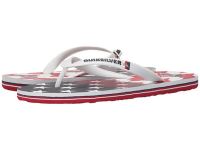 Stylish Quiksilver Flip Flops Sandals for Men - Molokai Remix - White/Blue/Red Online